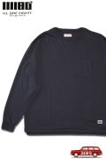 「ILL180°」SOLID POCKET LONG SLEEVE Tee イルワンエイティ ソリッド ポケット ロンTee ILL241-20 [ブラック]