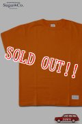 「Sugar & Co.」Standard Drop Tee シュガーアンドカンパニー スタンダード ドロップ Tシャツ [オレンジ]