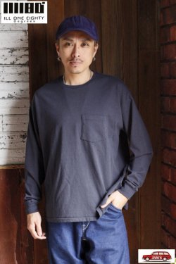画像6: 「ILL180°」SOLID POCKET LONG SLEEVE Tee イルワンエイティ ソリッド ポケット ロンTee ILL251-26 [ブラック]