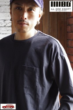 画像10: 「ILL180°」SOLID POCKET LONG SLEEVE Tee イルワンエイティ ソリッド ポケット ロンTee ILL251-26 [ブラック]
