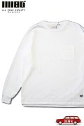 「ILL180°」SOLID POCKET LONG SLEEVE Tee イルワンエイティ ソリッド ポケット ロンTee ILL241-20 [ホワイト]