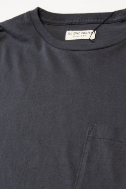 画像2: 「ILL180°」SOLID POCKET LONG SLEEVE Tee イルワンエイティ ソリッド ポケット ロンTee ILL251-26 [ブラック]