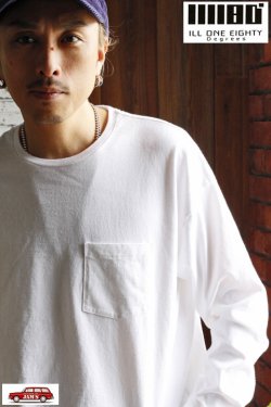 画像10: 「ILL180°」SOLID POCKET LONG SLEEVE Tee イルワンエイティ ソリッド ポケット ロンTee ILL251-26 [ホワイト]