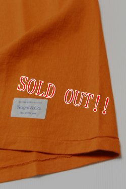 画像4: 「Sugar & Co.」Standard Drop Tee シュガーアンドカンパニー スタンダード ドロップ Tシャツ [オレンジ]