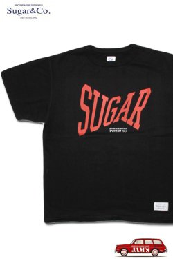 画像1: 「Sugar & Co.」Bowie Drop Tee シュガーアンドカンパニー ボウイ ドロップ Tシャツ [ブラック]