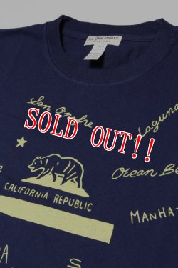 画像2: 「ILL180°」DOODLE Tee イルワンエイティ ドゥードゥル カリフォルニアプリント 半袖 Tシャツ ILL241-34 [インディゴ]