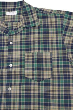 画像3: 「ILL180°」MADRAS SHIRT イルワンエイティ マドラスチェック 半袖シャツ ILL241-10 [グリーン]