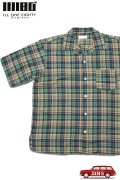 「ILL180°」MADRAS SHIRT イルワンエイティ マドラスチェック 半袖シャツ ILL241-10 [グリーン]