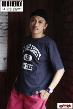 画像5: 「ILL180°」"180" SHORT SLEEVE Tee イルワンエイティ イチハチマル プリント 半袖 Tシャツ ILL241-27 [ブラック]