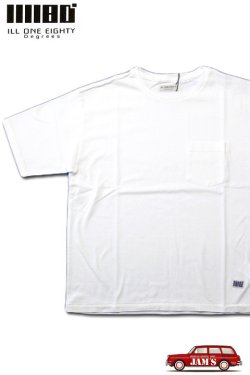 画像1: 「ILL180°」SOLID POCKET S/S Tee イルワンエイティ ソリッド ポケット半袖 Tシャツ ILL241-20 [ホワイト]