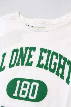 画像2: 「ILL180°」"180" SHORT SLEEVE Tee イルワンエイティ イチハチマル プリント 半袖 Tシャツ ILL241-27 [ホワイト]