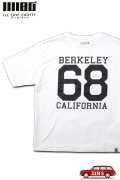 「ILL180°」"BERKELEY 68" SHORT SLEEVE Tee イルワンエイティ バークレー プリント 半袖 Tシャツ ILL241-26 [ホワイト]