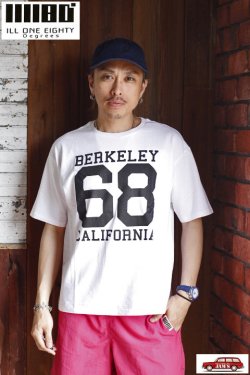 画像4: 「ILL180°」"BERKELEY 68" SHORT SLEEVE Tee イルワンエイティ バークレー プリント 半袖 Tシャツ ILL241-26 [ホワイト]