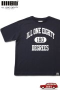 「ILL180°」"180" SHORT SLEEVE Tee イルワンエイティ イチハチマル プリント 半袖 Tシャツ ILL241-27 [ブラック]