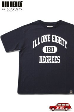 画像1: 「ILL180°」"180" SHORT SLEEVE Tee イルワンエイティ イチハチマル プリント 半袖 Tシャツ ILL241-27 [ブラック]