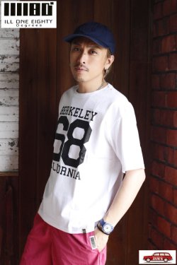 画像5: 「ILL180°」"BERKELEY 68" SHORT SLEEVE Tee イルワンエイティ バークレー プリント 半袖 Tシャツ ILL241-26 [ホワイト]