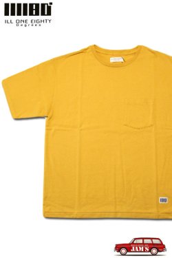 画像1: 「ILL180°」SOLID POCKET S/S Tee イルワンエイティ ソリッド ポケット半袖 Tシャツ ILL241-20 [マスタード]