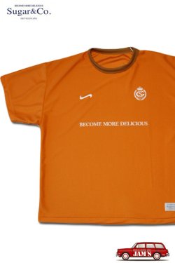 画像1: 「Sugar & Co.」Mesh Soccer Tee シュガーアンドカンパニー メッシュ サッカー Tシャツ [オレンジ]