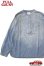 画像1: [2024年限定アイテム]「FULLCOUNT」Stand Collar Chambray Shirt Vintage Wash フルカウント スタンドカラー シャンブレーシャツ ヴィンテージ加工 [フェードインディゴ] (1)