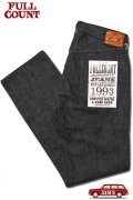 「FULLCOUNT」STRAIGHT BLACK SALVEDGE DENIM Lot ＃1101BK 13.7oz フルカウント ストレート セルビッジ ブラックデニム [ブラック]