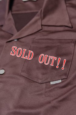 画像3: 「Sugar & Co.」Beach Resort Shirt シュガーアンドカンパニー ビーチ リゾートシャツ メッシュ素材 [レンガ]