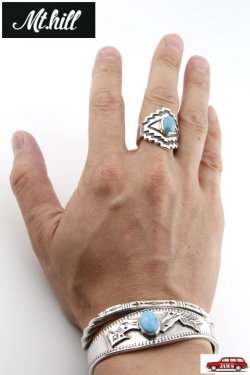 画像9: 「Mt.hill」Eyedazzler Ring 21号 マウントヒル アイダズラーリング ターコイズマウンテンターコイズ [20240720]