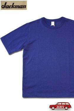 画像1: 「Jackman」Grace Cotton T-Shirt ジャックマン グレースコットン Tシャツ JM5440 [ラピスブルー]