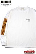 「ILL180°」"REDRUM" LONG SLEEVE Tee イルワンエイティ レッドラム・マーダー プリントロンTee ILL242-06 [ホワイト]