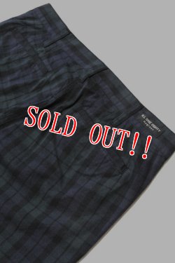 画像6: 「ILL180°」LINEN PLAID 2-TUCK PANTS イルワンエイティ リネン 2タック チェックパンツ ILL242-46 [ブラックウォッチ]