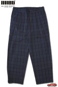 「ILL180°」LINEN PLAID 2-TUCK PANTS イルワンエイティ リネン 2タック チェックパンツ ILL242-46 [ブラックウォッチ]