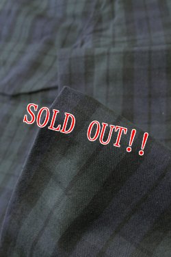 画像4: 「ILL180°」LINEN PLAID 2-TUCK PANTS イルワンエイティ リネン 2タック チェックパンツ ILL242-46 [ブラックウォッチ]