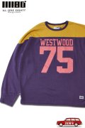 「ILL180°」"WESTWOOD" FOOT BALL Tee イルワンエイティ ウエストウッド フットボール ロンTee ILL242-03 [パープル]