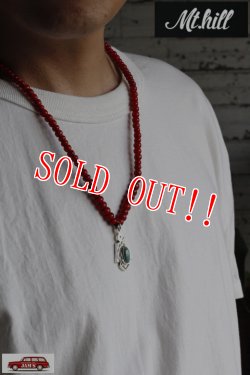 画像7: 【One of a Kind】「Mt.hill」Thunderbird Pendant with TQ ＆ White Heart Beads マウントヒル サンダーバード ペンダント ビーズ ターコイズマウンテン [240823]