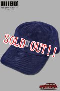 「ILL180°」LOGO CAP CORDUROY イルワンエイティ ロゴキャップ コーデュロイ ILL242-56P [ネイビー]