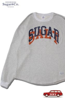 画像1: 「Sugar & Co.」Drop Sweat "SUGAR & SALT" シュガーアンドカンパニー ドロップ スウェット シュガー＆ソルト [ヘザーホワイト]