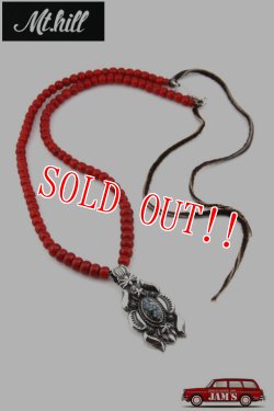 画像1: 【One of a Kind】「Mt.hill」Flare Necklace with TQ ＆ White Heart Beads マウントヒル フレア ネックレス ビーズ ニューランダーターコイズ [240922]