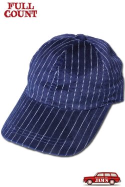 画像1: 「FULLCOUNT」INDIGO WABASH CORDUROY BB CAP フルカウント インディゴ ウォバッシュ コーデュロイ ベースボールキャップ [インディゴブルー]