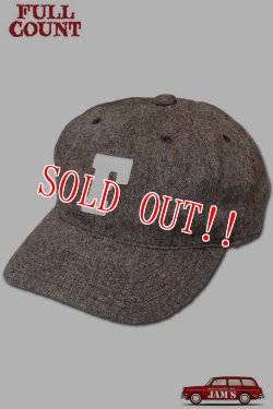 画像1: 「FULLCOUNT」6Pannel Tweed BB CAP フルカウント 6パネル ツイード ベースボールキャップ [ブラウン]