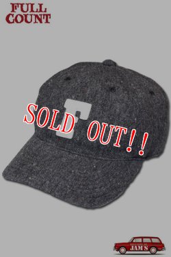 画像1: 「FULLCOUNT」6Pannel Tweed BB CAP フルカウント 6パネル ツイード ベースボールキャップ [チャコール]