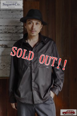 画像8: 「Sugar & Co.」Heather Glossy Drop Shirt シュガーアンドカンパニー ヘザーグロッシー ドロップシャツ [ブラウン]