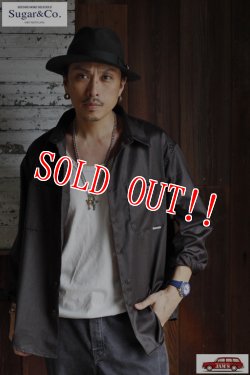 画像12: 「Sugar & Co.」Heather Glossy Drop Shirt シュガーアンドカンパニー ヘザーグロッシー ドロップシャツ [ブラウン]