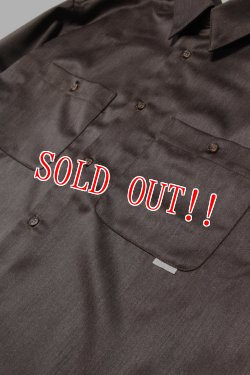 画像3: 「Sugar & Co.」Heather Glossy Drop Shirt シュガーアンドカンパニー ヘザーグロッシー ドロップシャツ [ブラウン]