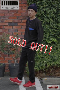 画像12: 「ILL180°」LW FLEECE CREW-NECK イルワンエイティ ライトウェイト フリース クルーネック ILL242-33 [ブラック]