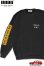 画像1: 「ILL180°」"REDRUM" SWEAT SHIRT イルワンエイティ プリント スウェット ユーズド加工 ILL242-16C [ブラック] (1)