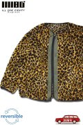 「ILL180°」LEOPARD LINER CARDIGAN イルワンエイティ レオパード ライナーカーディガン ボアフリース ILL242-38L [レオパード]