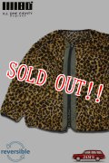 「ILL180°」LEOPARD LINER CARDIGAN イルワンエイティ レオパード ライナーカーディガン ボアフリース ILL242-38L [レオパード]