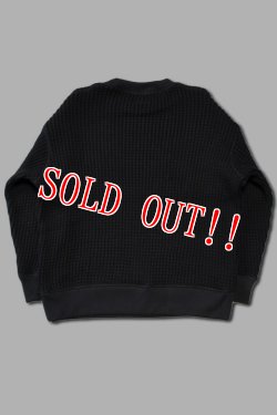 画像5: 「Jackman」Big Waffle Crewneck ジャックマン ビッグワッフル クリーネック JM7479「ブラック」