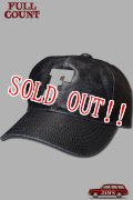 [2024年限定生産]「FULLCOUNT」6Pannel COATED DENIM BASEBALL CAP フルカウント 6パネル PUコーティングデニム ベースボールキャップ 6843-24C [ブラック]