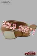 「Sugar & Co.」Daddy's Leather Belt シュガーアンドカンパニー ダディーズ レザーベルト [タン]