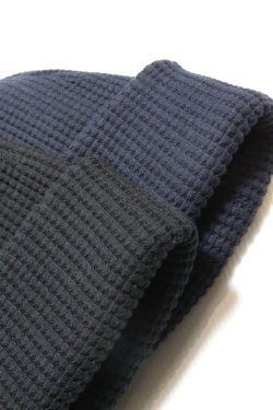 画像2: 「Jackman」 Waffle Knit Cap ジャックマン オリジナルワッフルニットキャップ JM6605 「ブラック・ネイビー」